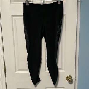 Adidas Black Leggings with Elastic Waistband and Full-Length Design